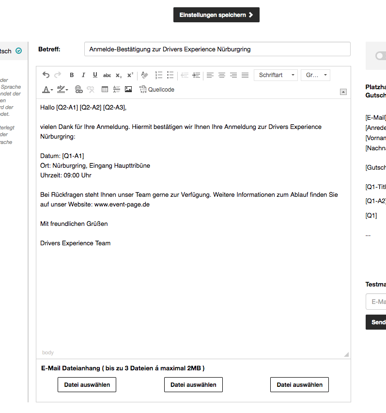 E-Mail Text