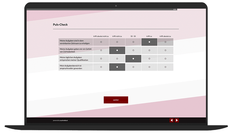 Puls-Check-Befragung Umfrage-Vorlage