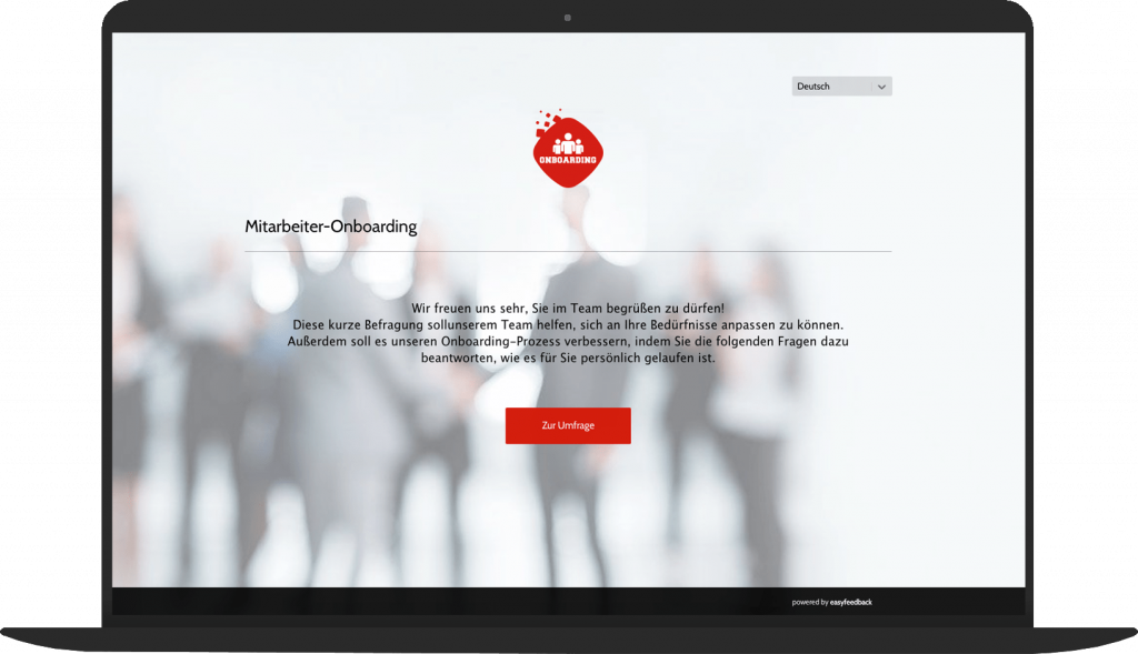 Feedback Mitarbeiter Onboarding Fragebogen Vorlage