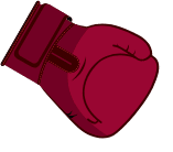 Der Boxkampf beginnt links
