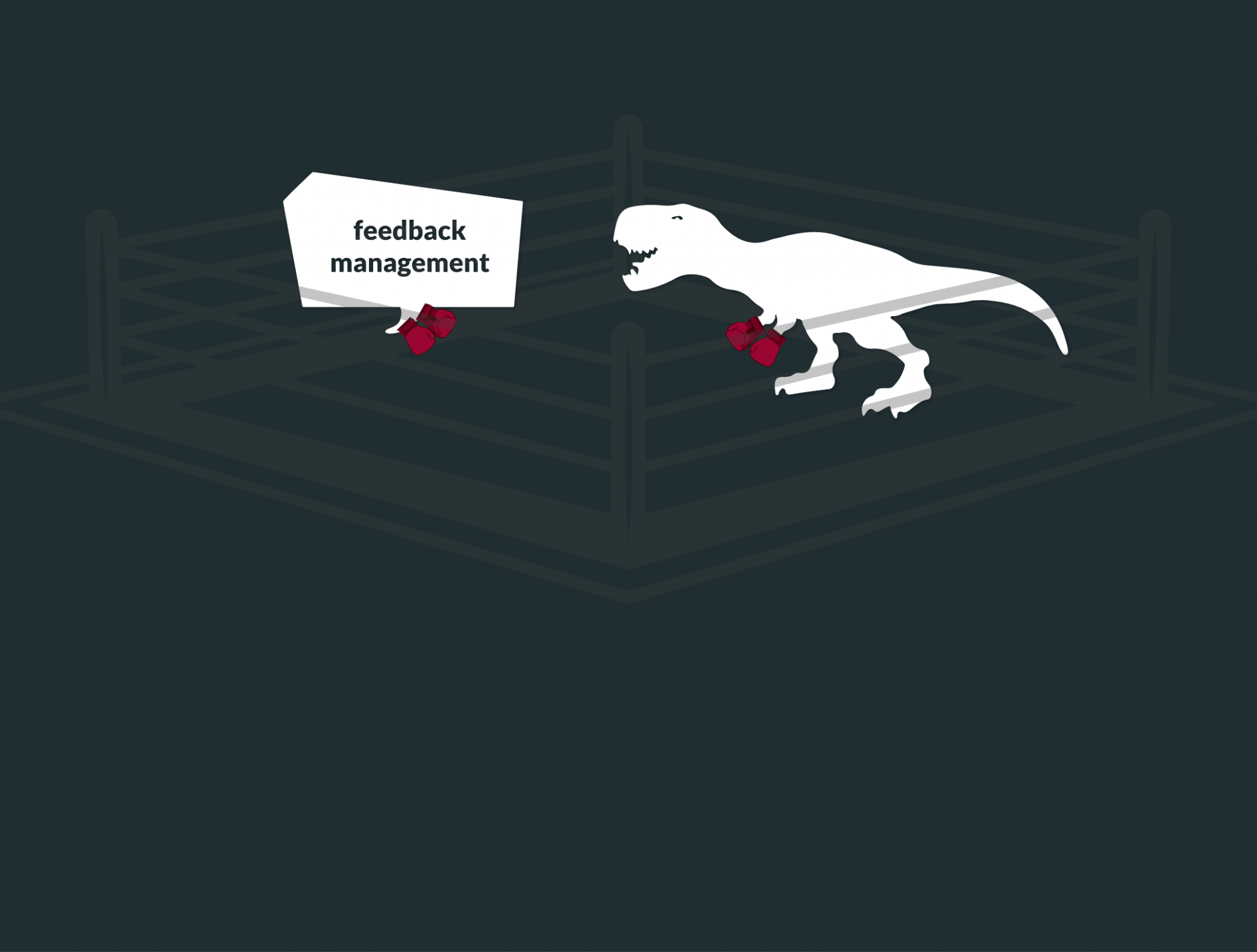 Dinosaurier im Feedback Arena