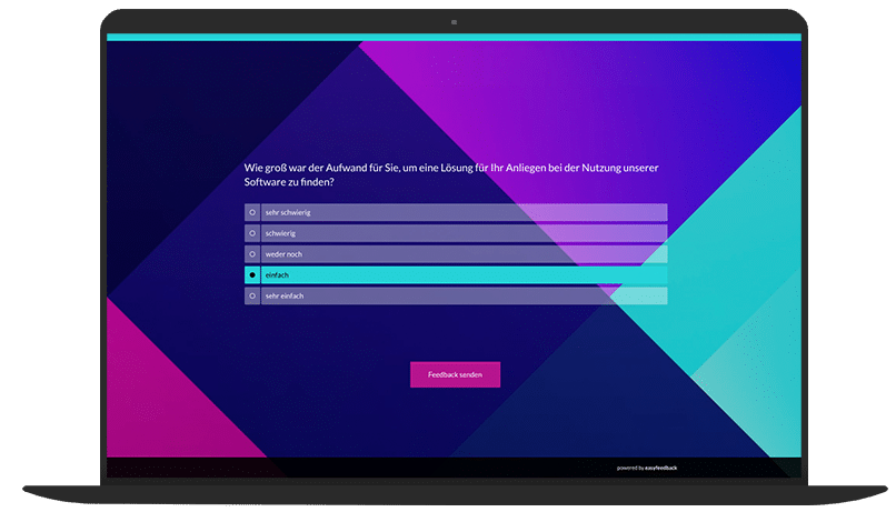 Umfrage-Vorlage Customer Effort Score